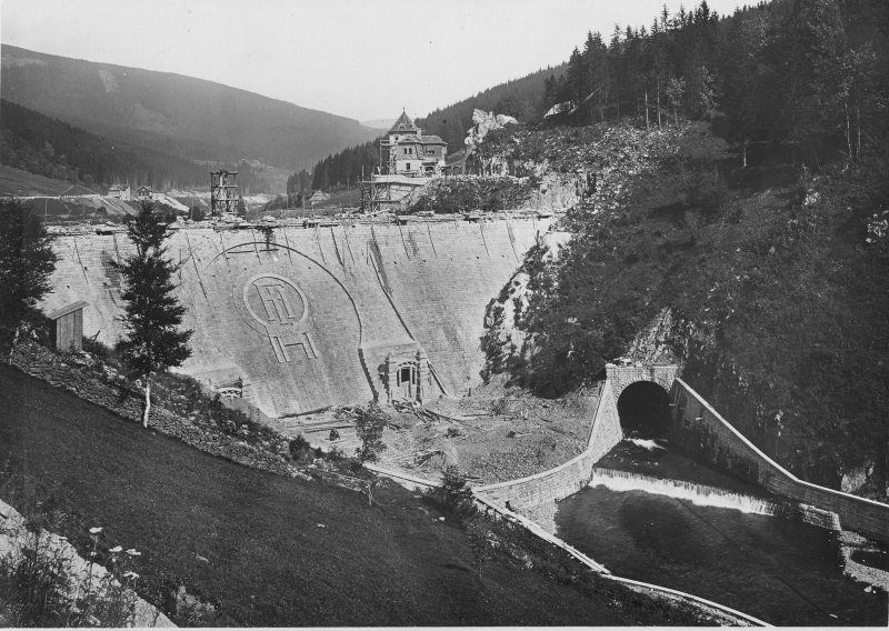 Krkonoše - Labská přehrada 1935